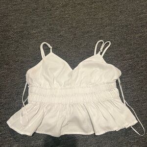 White Sleeveless Top